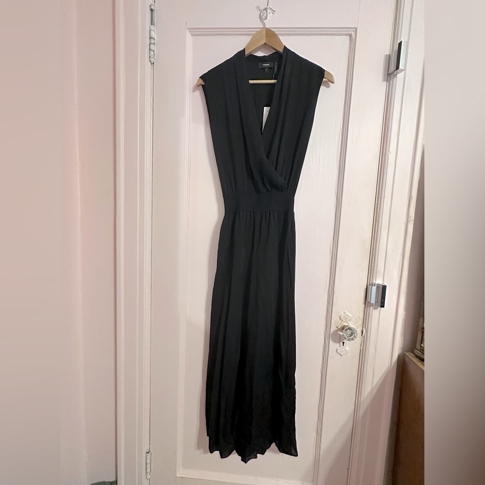 NWT Theory 100% Silk Draped Jumpsuit
